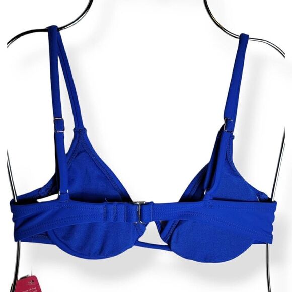 Xhilaration Underwire Blue Bikini Top XS Junior - Picture 2 of 3